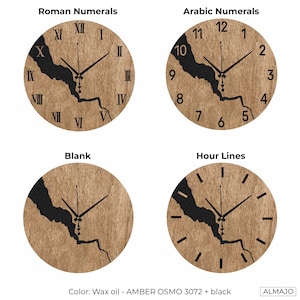 Nordic Style Wooden Wall Clocks for Home Decor, Wood Type Wall Clock Quartz Modern Design, Wall Hangings, Home decor wall clocks