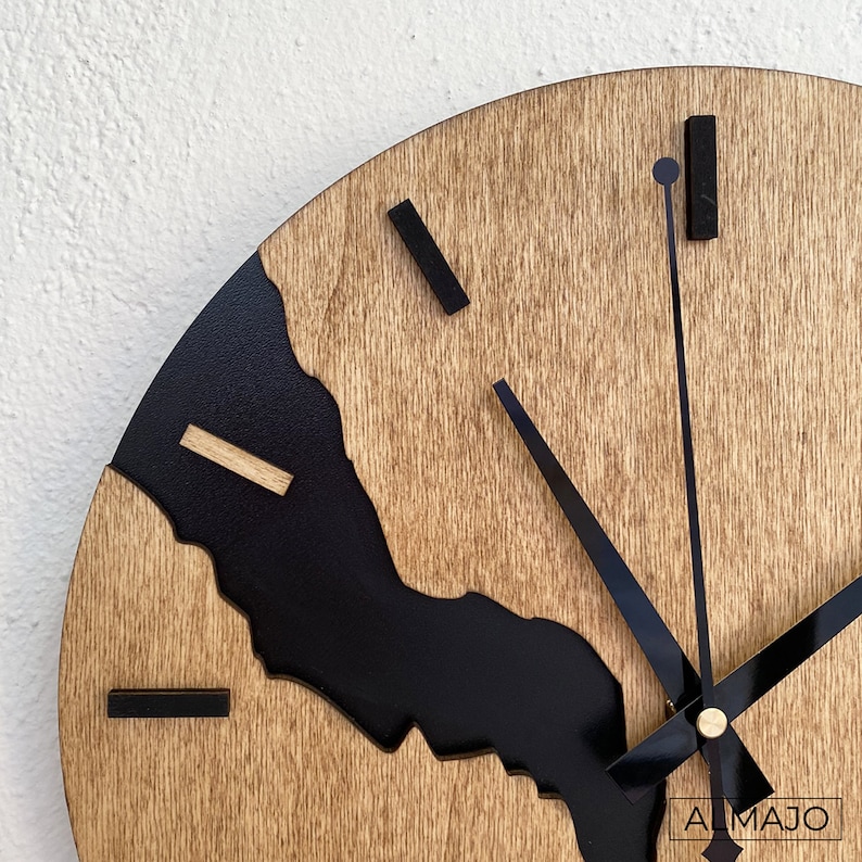 Nordic Style Wooden Wall Clocks for Home Decor, Wood Type Wall Clock Quartz Modern Design, Wall Hangings, Home decor wall clocks