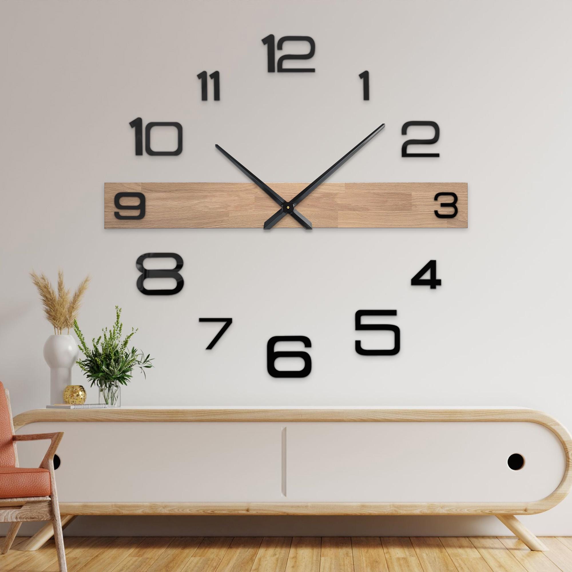 Orologio da parete con frase fotografia decorazione adesiva