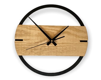 Horloge murale en bois, horloge murale Unique, horloge murale en bois, horloge en bois, grande horloge, horloge en bois, horloge murale en bois, horloge murale en pin