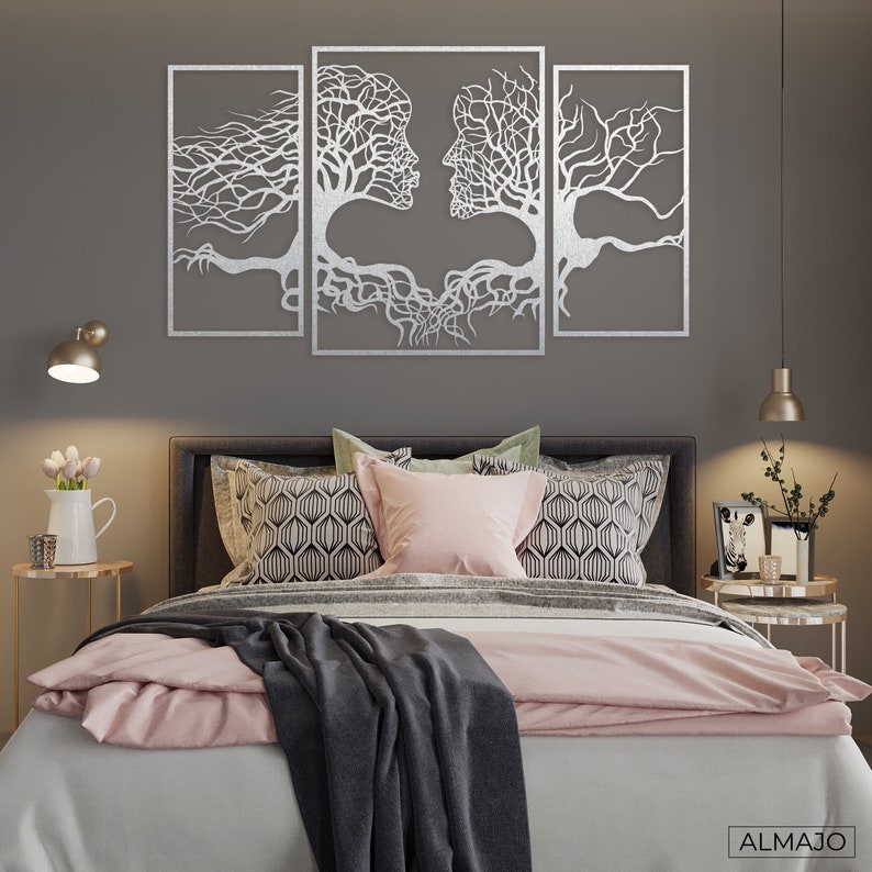 Tree Faces Wall Decor | Tree Wall Art | Tree with Human Faces | Wood, Sizes & Colors Available, Laser Cut