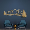 Mountain Wall Art Wooden Hanging Mountain Decoration Large Wall Decor from Wood Home Handing Decorations Nature and Forest Wall Wooden Art product logo
