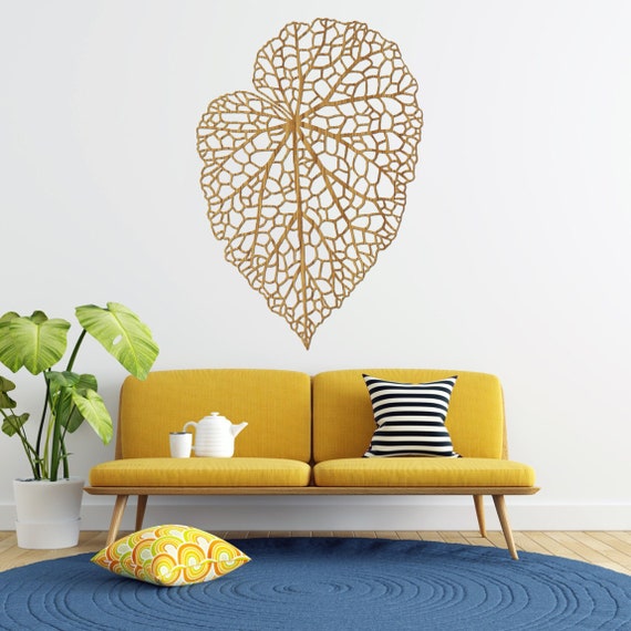 Leaf Wall Decor Abstract Leaf Wall Art Wooden Leave Wall Etsy