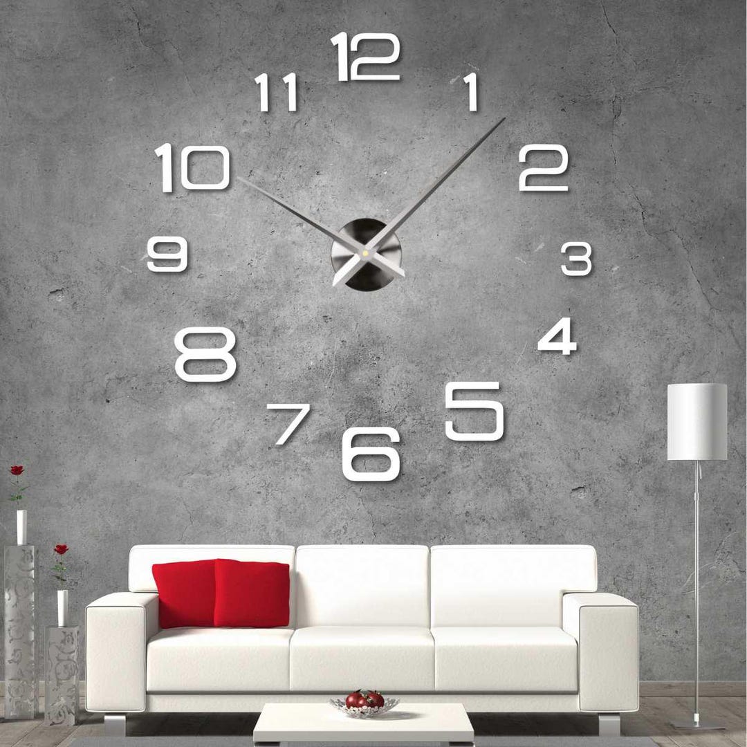 Reloj Inteligente Relojes Para Pared En 3d Reloj De Pared Grande