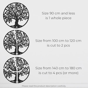 Tree of Life Wall Art, Wood Art Decor, Wooden Wall Decoration, Hanging Wall Indoor, Wooden Tree of life, Wooden Tree Wall Art Home image 2