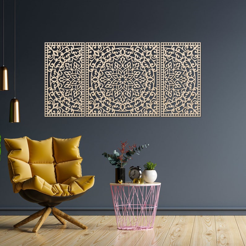 Boho Wood Wall Decor: Rustic Bohemian Home Hanging Art - Etsy