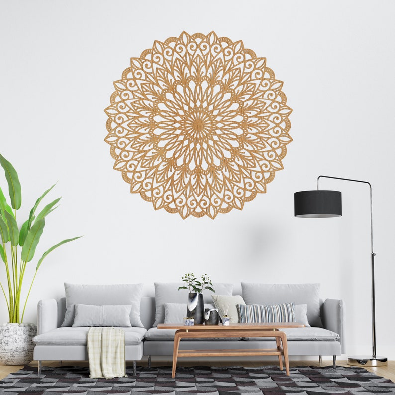 Elegant Wooden Mandala, Wood Wall Art Decor, Flower, Interior decoration, Mandala Wood Wall Art, Bedroom Wood Wall Panel Living Room Decor