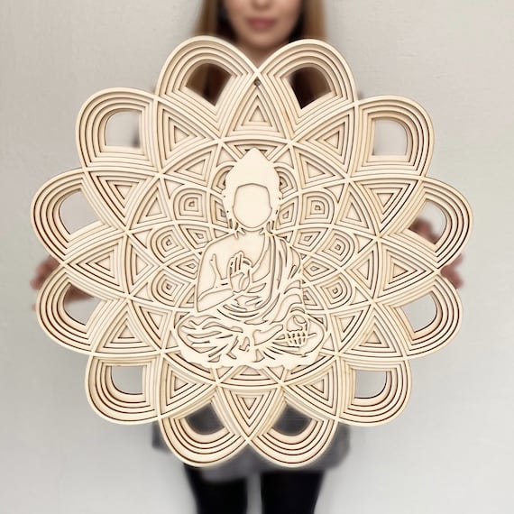 Mandala wall hanging wooden hotsell