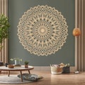 Laser Cut Wood Mandala Wall Art: Large Boho Home Decor product logo