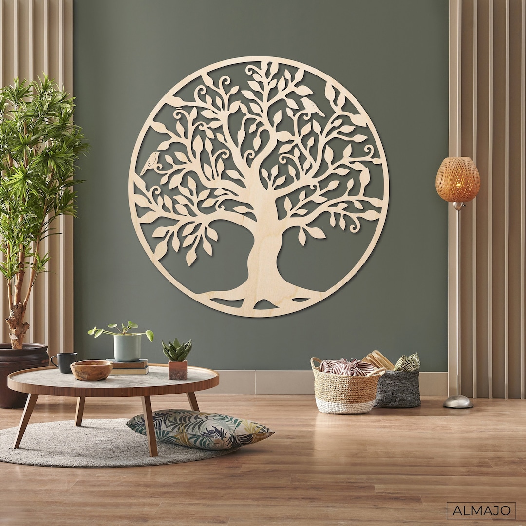 Life Tree Wall Decor Wood Wall Art Wooden Decoration - Etsy