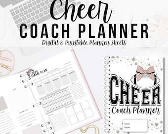 Football Cheer Coach Planner: Printable Planning Sheets PDF Digital Download