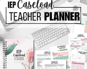 IEP Teacher Planner: Special Education Printable Planning Sheets (PDF Digital Download)