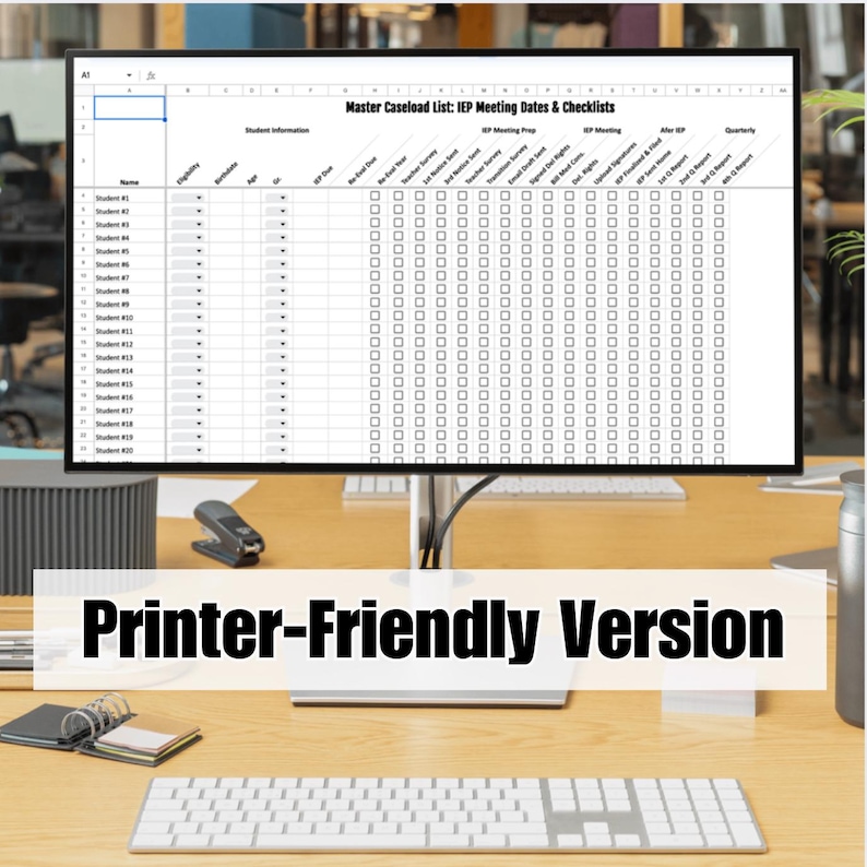 iep tracker, special education spreadsheet, teacher planner, iep meeting planner, google sheets template, iep data tracker, editable spreadsheet, progress monitoring, sped organization, teacher organization, iep progress tracker, iep template, digital teacher planner
