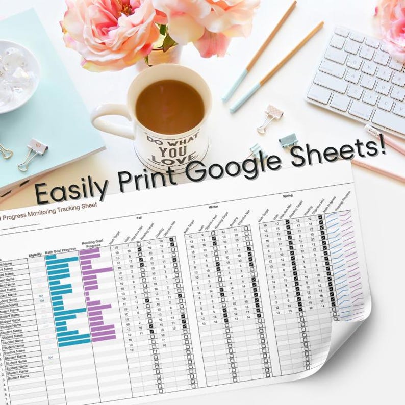 Easily Print Google Sheets for quick reference and progress monitoring.