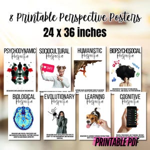 Minimalist Design: Simple, clean visuals and concise explanations make it easy to grasp the key elements of each psychological perspective.
Educational: These posters are not only decorative but also highly informative, helping students connect with complex ideas in a digestible way.
Instant Digital Download: No waiting for shipping! Print the posters at home or through your preferred printing service.