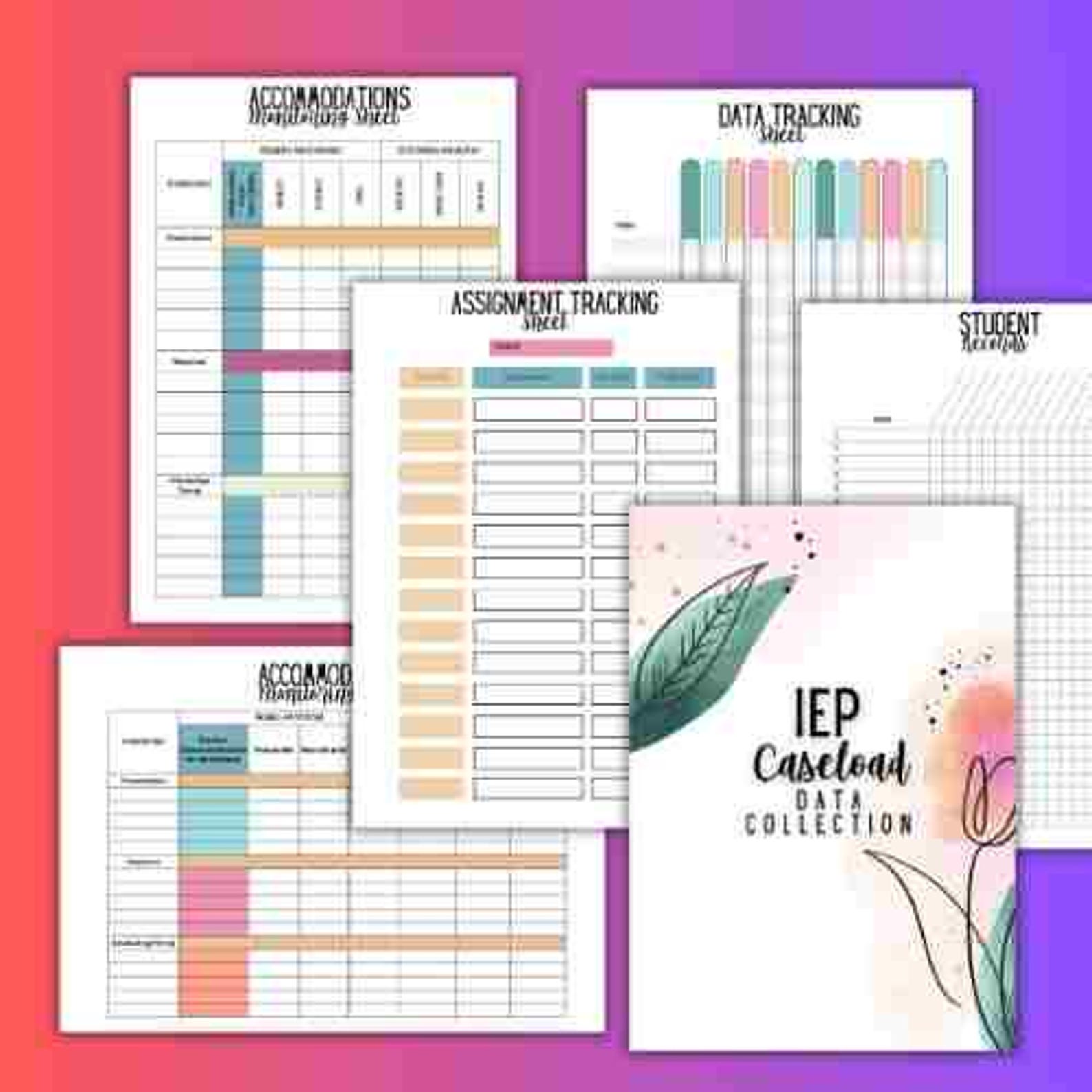 IEP Teacher Planner: Special Education Printable Planning Sheets (PDF ...