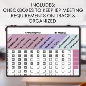 iep tracker, special education spreadsheet, teacher planner, iep meeting planner, google sheets template, iep data tracker, editable spreadsheet, progress monitoring, sped organization, teacher organization, iep progress tracker, iep template, digital teacher planner