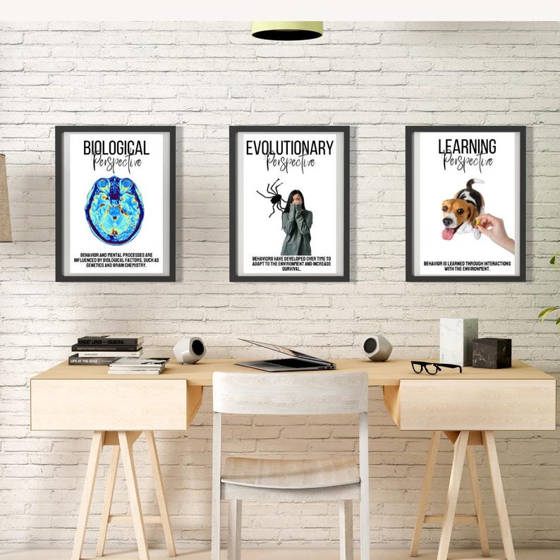 Bring clarity and style to your psychology classroom, office, or study space. Minimalist Design: Simple, clean visuals and concise explanations make it easy to grasp the key elements of each psychological perspective.
Educational: These posters are not only decorative but also highly informative, helping students connect with complex ideas in a digestible way.
Instant Digital Download: No waiting for shipping! Print the posters at home or through your preferred printing service.