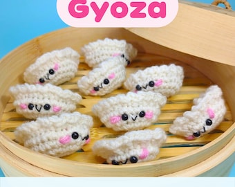 Crochet Gyoza Pattern: No Sew Dumpling Amigurumi (PDF Pattern)