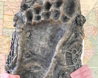 Bigfoot footprint casting, Sasquatch, American folklore, Mountain man, Protector of the forest, Mythical creature, Camping