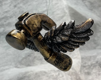 Flying Hammer Christmas Ornament: Handyman Holiday Decor