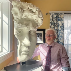 David Relief Sculpture: Renaissance Biblical Art, Resin Replica