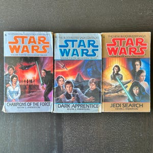 Vintage Star Wars Jedi Academy Trilogy Books by Kevin J Anderson