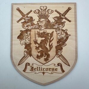 Jellicorse Family Crest - Heraldry Shield - Coat of Arms