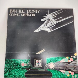 One of a Kind - Wall Art - Glittered Vinyl Album Cover: Jean-Luc Ponty Cosmic Messenger