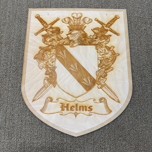 HELMS Family Crest - Coat of Arms - Heraldry Shield