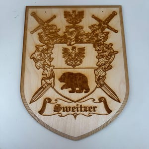 Sweitzer Family Crest - Heraldry Shield - Coat of Arms
