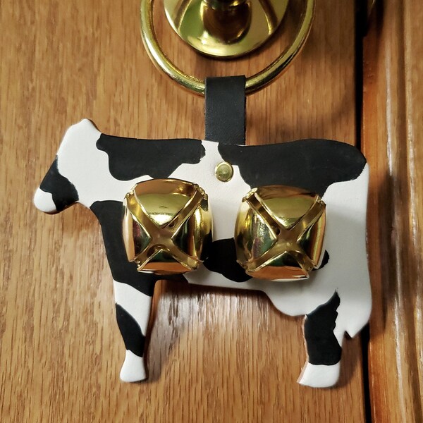 Leather Sleigh Bells Door Knob Etsy