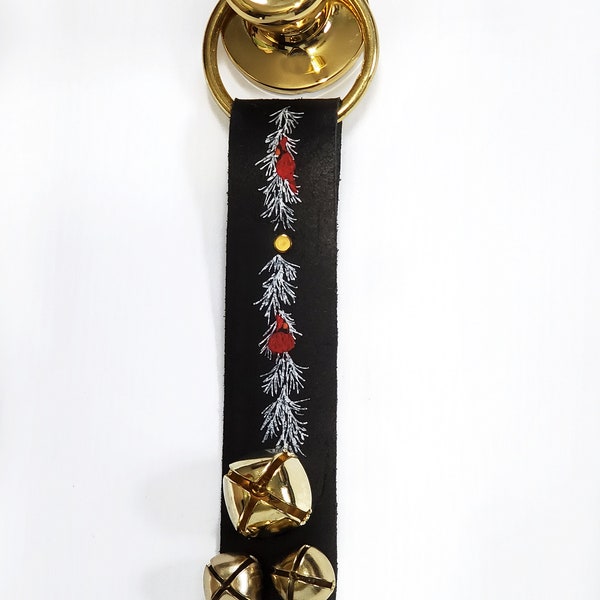 Leather Sleigh Bells Door Knob Etsy