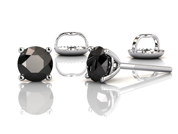 Aggregate 272+ black diamond screw back earrings super hot