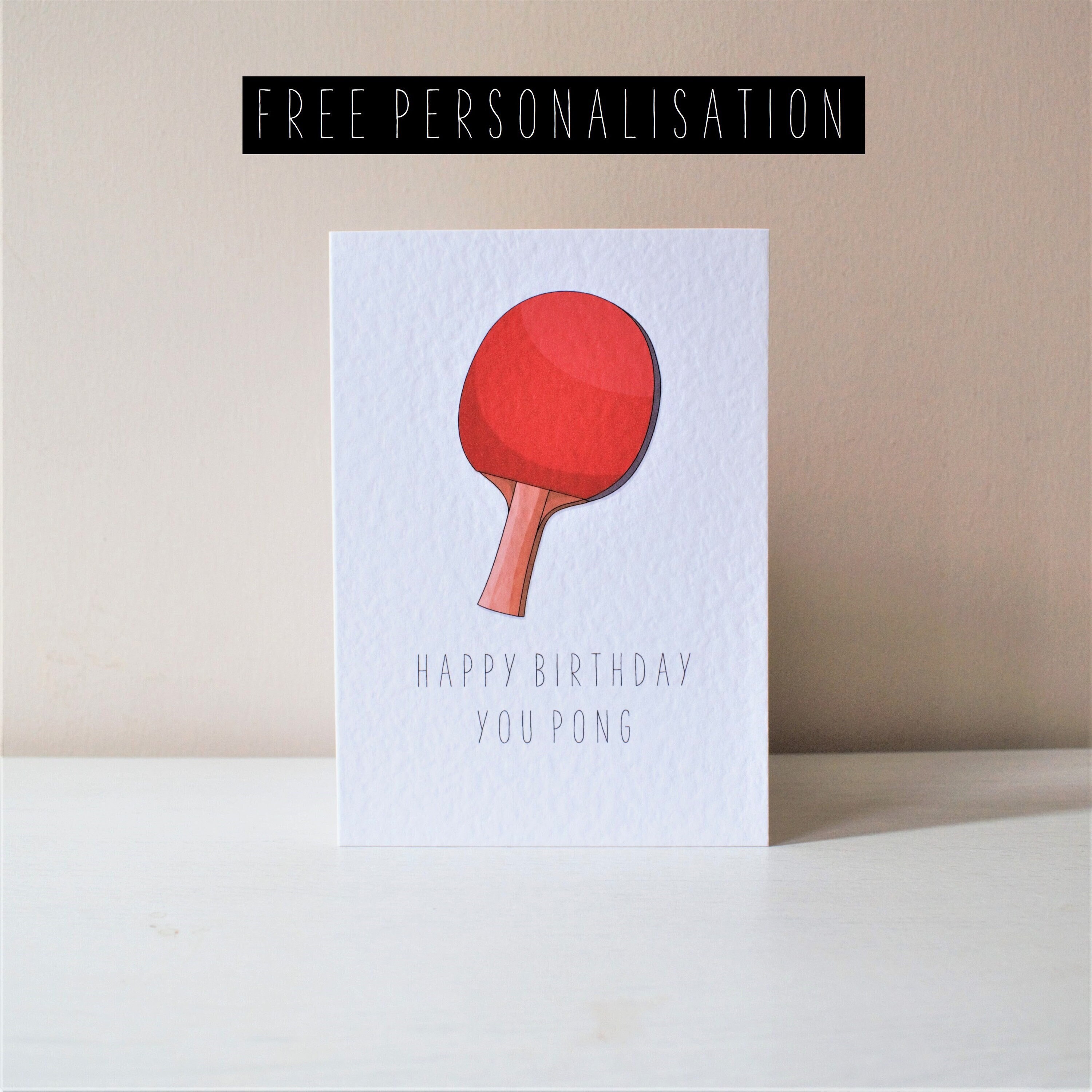 Ping Pong Greeting Cards for Sale