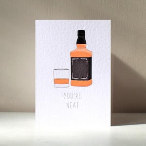 Você é legal - A6 Whisky personalizado, uísque, álcool engraçado, trocadilho, feliz aniversário, amor, cartão de felicitações