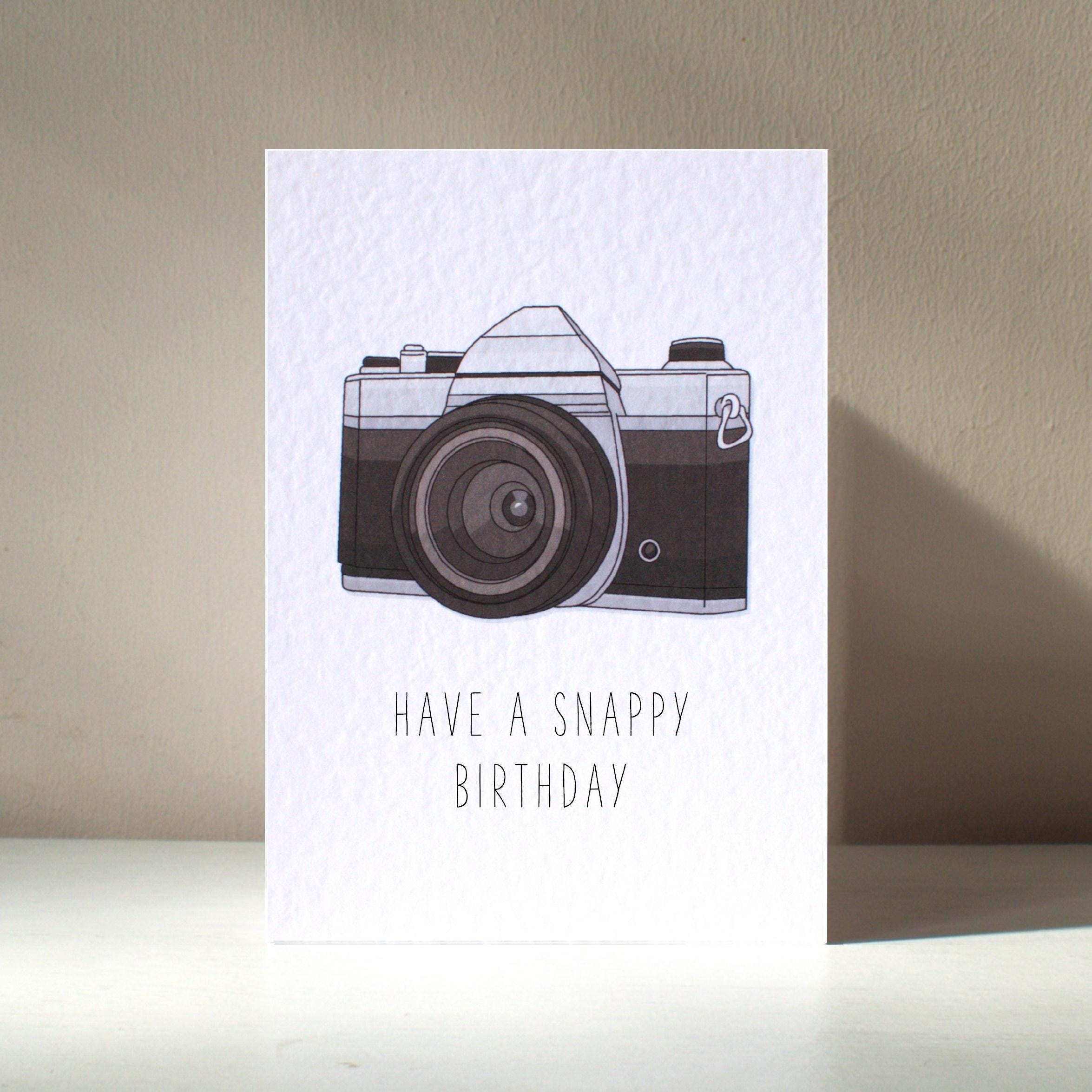 Rykamia Vintage Camera Pop Up Card - Blank & Photography Birthday