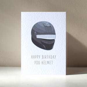 You Helm - A6 Personalisierte Rennwagen Fahrrad Motorrad Kundgebung Go Kart Fahren Sicherheit Lustig Rude Wortspiel alles Gute zum Geburtstag Liebe Grußkarte