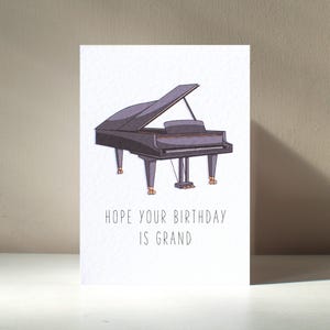 Você é Grand - Teclado de piano personalizado A6, instrumento musical irlandês para festa, trocadilho, aniversário, dia dos namorados, amor, cartão de felicitações