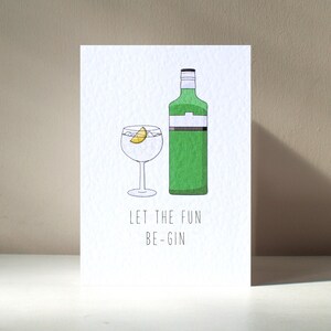 Just the Tonic - A6 gepersonaliseerde gin-tonic grappige alcohol drinken woordspeling Gelukkige verjaardag liefdeswenskaart