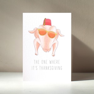 The One Where - A6 Peru de Ação de Graças de Natal personalizado Amigos Sitcom Perk Engraçado Trocadilho Feliz Aniversário Amor Novo Cartão de Saudações para Casa
