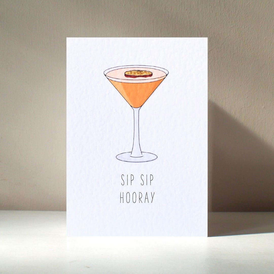 Star du porno Martini Mélangeur dalcool et dalcool personnalisé A6  Cocktail fruité Coquin drôle à boire Jeu de mots joyeux anniversaire Amour Carte  de voeux - Etsy France