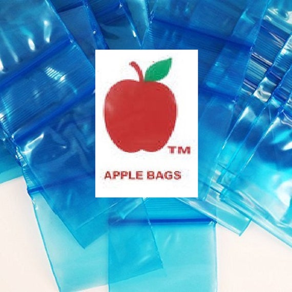 1000 PACK APPLE BRAND 2mil CLEAR ZIPLOCK BAGS 1,000 baggies resealable plastic 