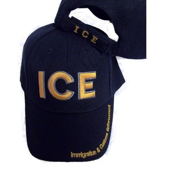 ICE Immigration & Customs Enforcement EMBROIDERED HAT police baseball ball cap usa us