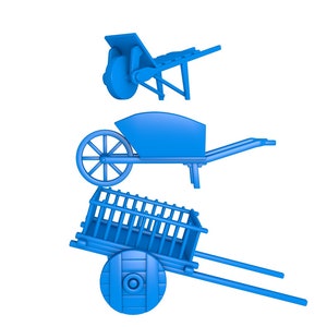 Wheelbarrow stl file / Wheelbarrow printers, Wagon  Cart printer ,  Wagon Hand Cart  stl