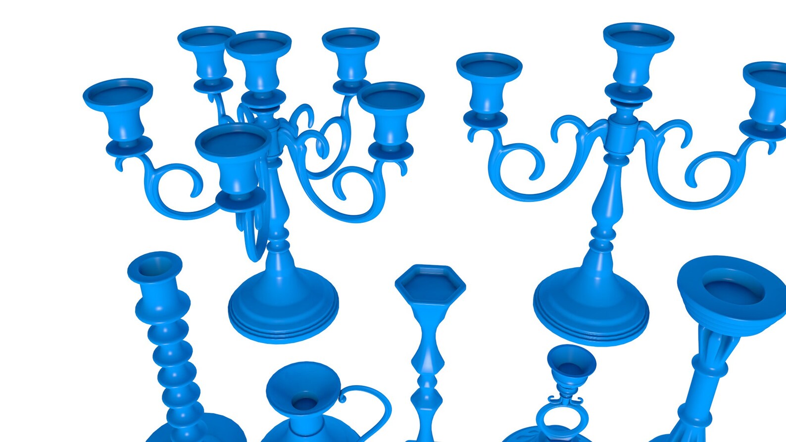 Candlestick Pattern Gift File Antique Candlestick Stl File / Printable Stl File for 3d Printers ...