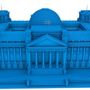 Reichstag building stl file / printable stl file foprinters, building stl file