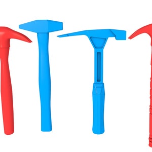 Hammer stl  file / printable stl file foprinters, claw hammer, household tools stl