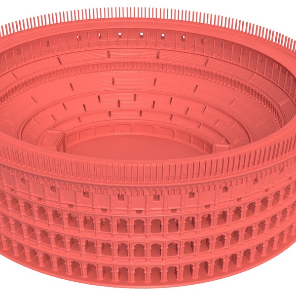 building roman colosseum  stl file / printable colosseum stl file for 3d printers, ancient, stadium