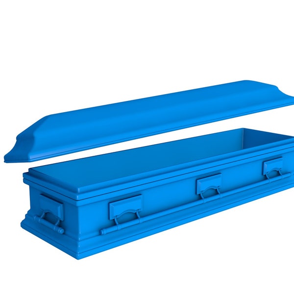 Funeral Casket Stl file / printable  stl file for 3d printers, Funeral Casket  printer Coffin  stl